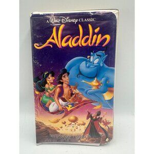 Aladdin VHS 1993 Walt Disney Classic Animated Film NTSC Good Condition